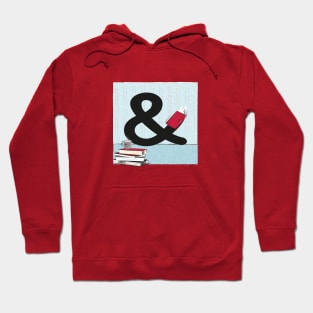 Ampersand enjoying reading. Hoodie